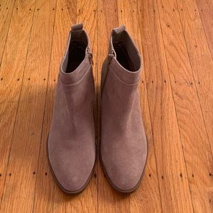 Tan Heeled Booties